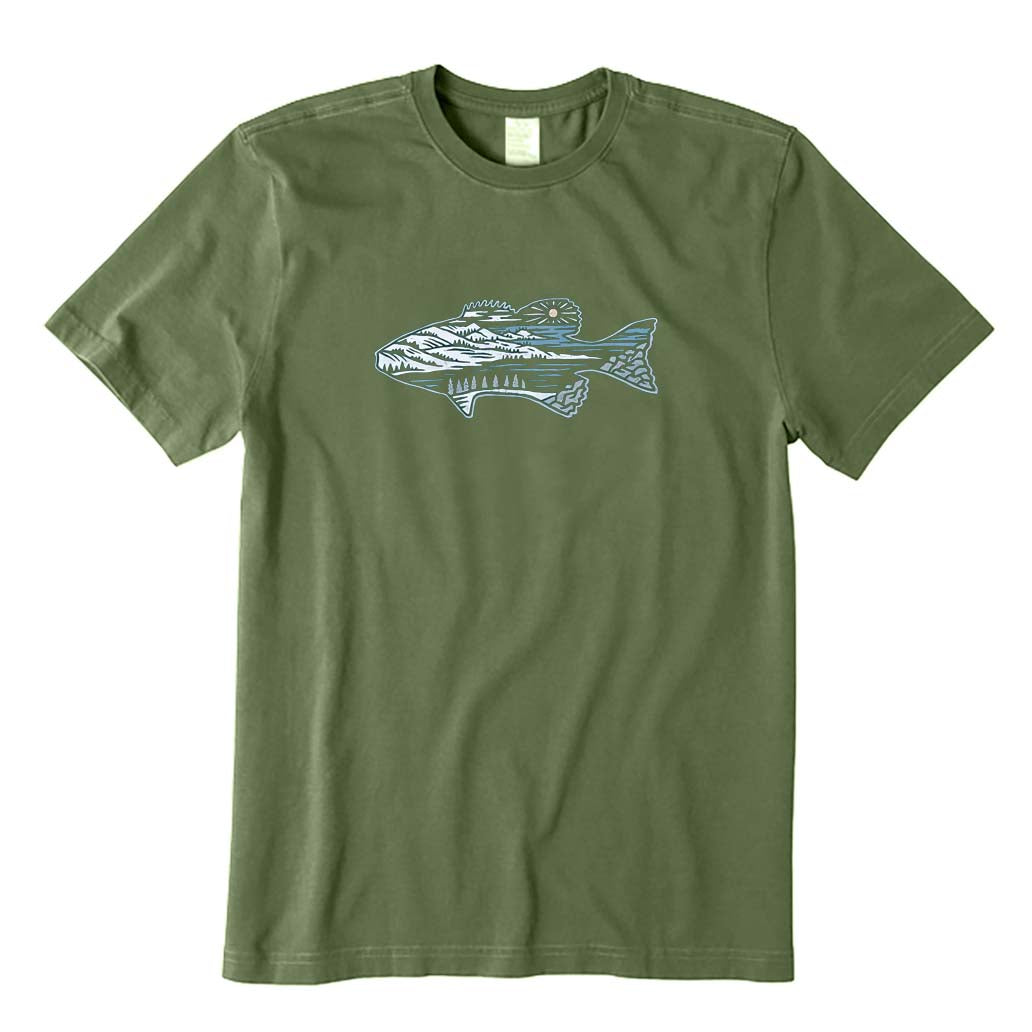 Fish and Scenery Shirt T-Shirt