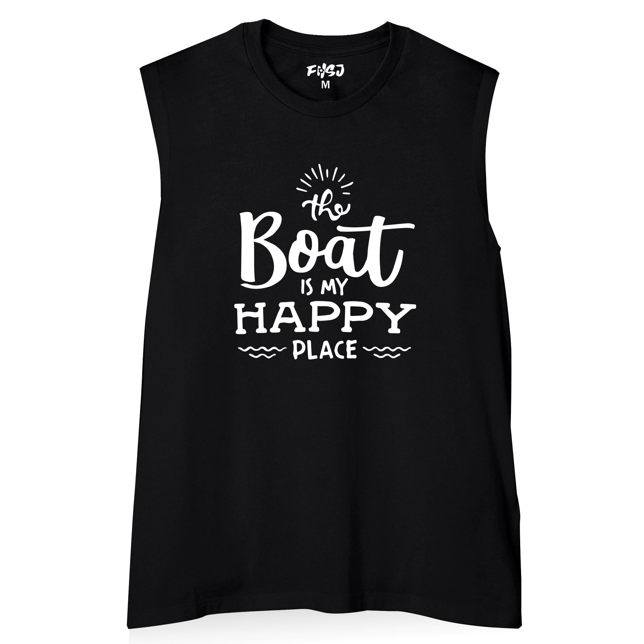 Women THE BOAT IS MY HAPPY PLACE Tank Top