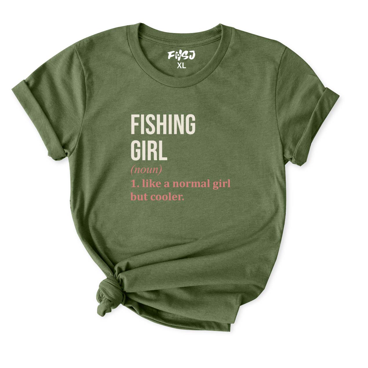 Fishing Girl Definition T-Shirt for Women