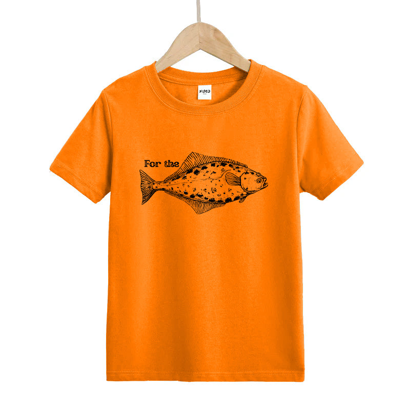 For The Halibut Fish Kids T-Shirt