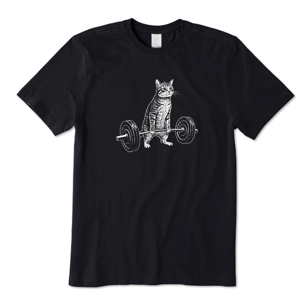 Funny Cat Gym T-shirt