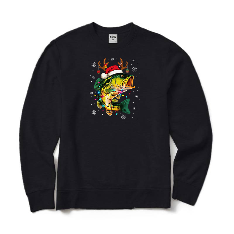 Merry Fishmas Crewneck Sweatshirt
