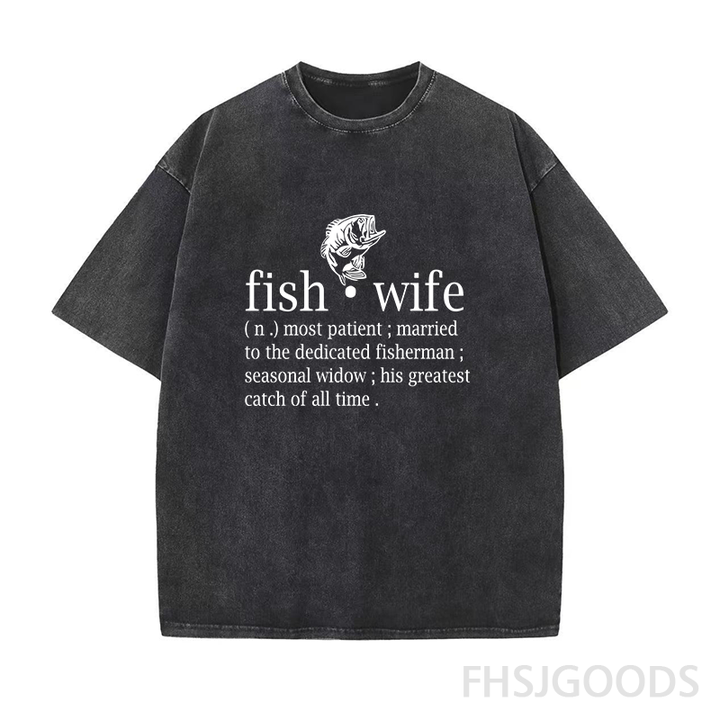 Fish Wife Unisex Distressed T-Shirt