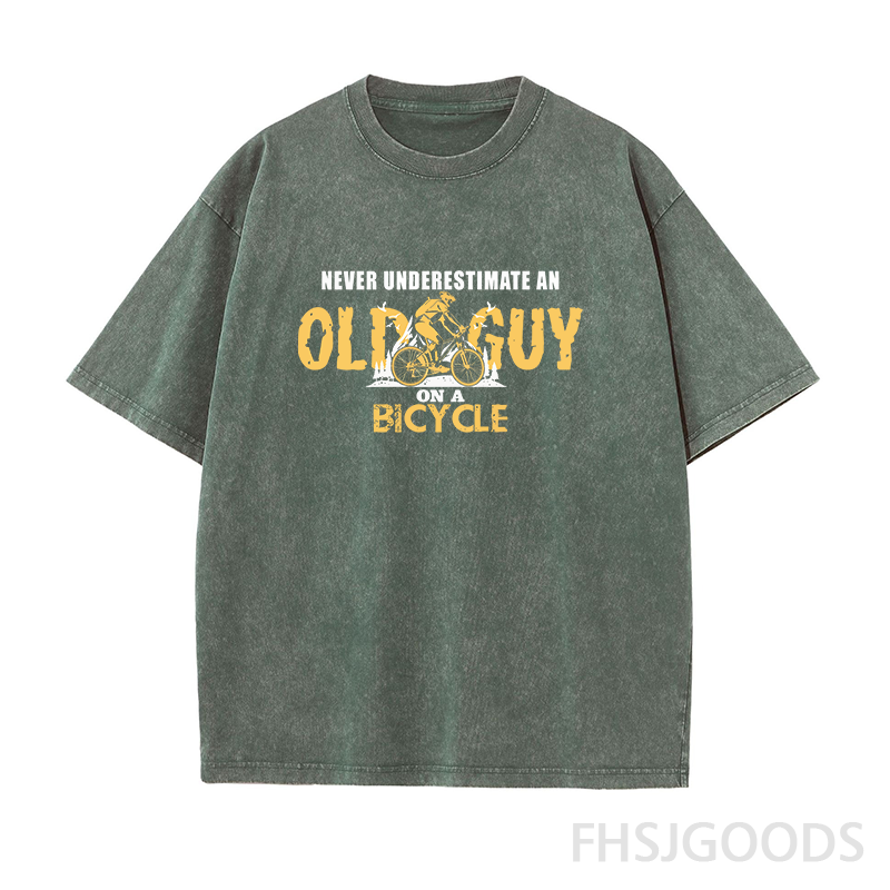 Funny Bicycle Unisex Distressed T-Shirt