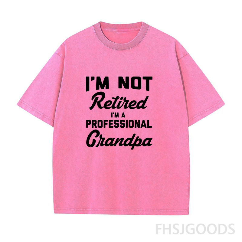 I'm Not Retired I'm A Professional Grandpa Unisex Distressed T-Shirt