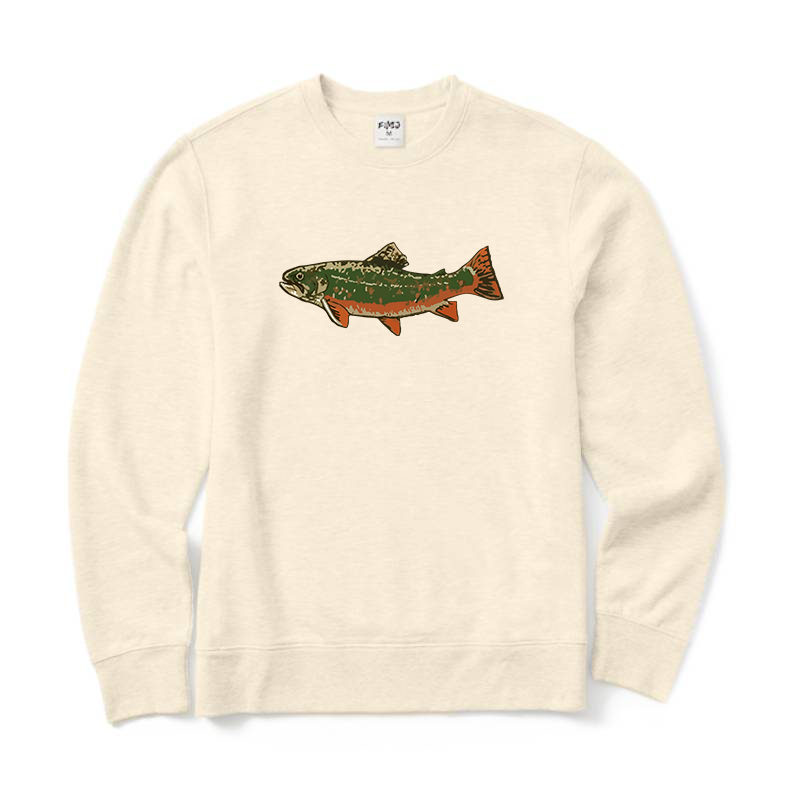 Vintage Brook Trout Crewneck Sweatshirt