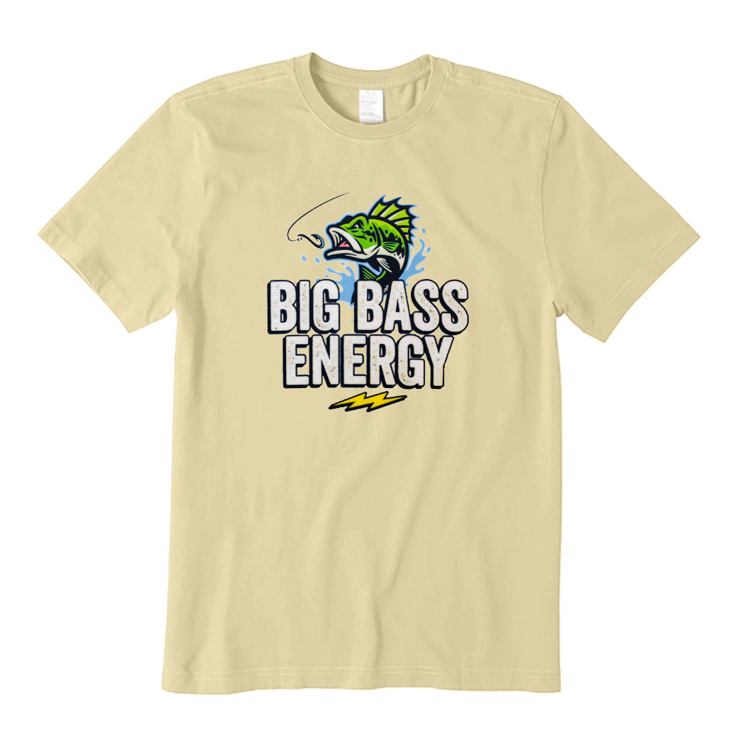 Big Bass Energy Fishing T-Shirt