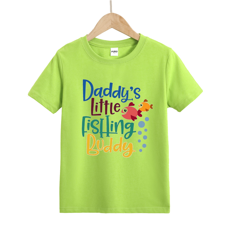 Daddy's Little Fishing Buddy Kids T-Shirt