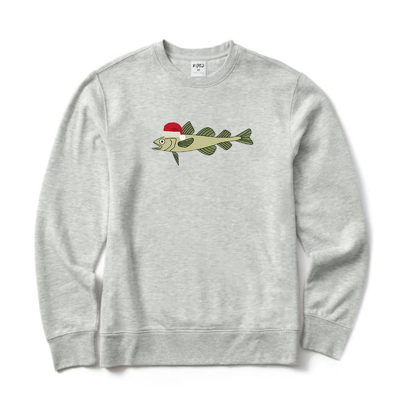 Christmas Fish Crewneck Sweatshirt