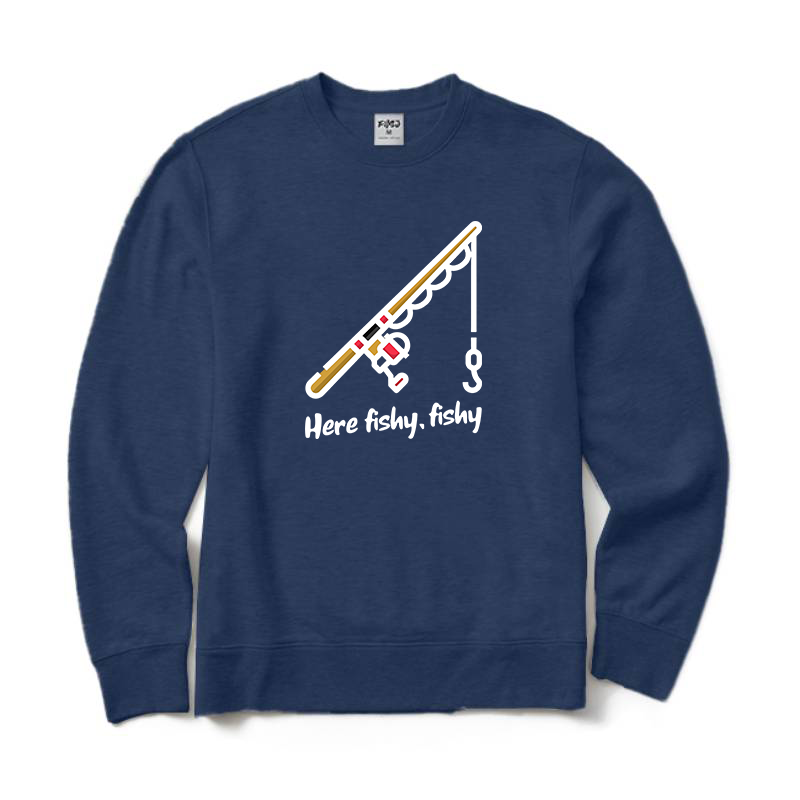 Here Fishy Crewneck Sweatshirt