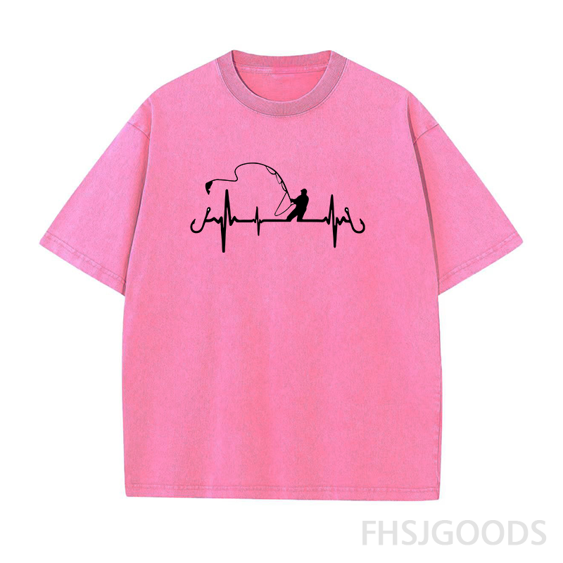 Heartbeat Fishing Unisex Distressed T-Shirt