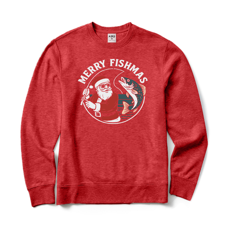 Merry Fishmas Crewneck Sweatshirt