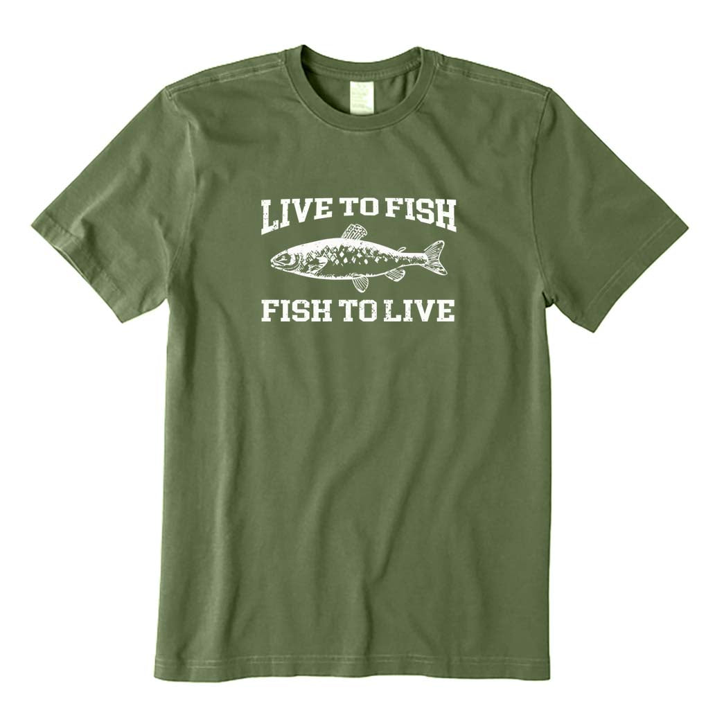 Live To Fish and Fish To Live T-Shirt