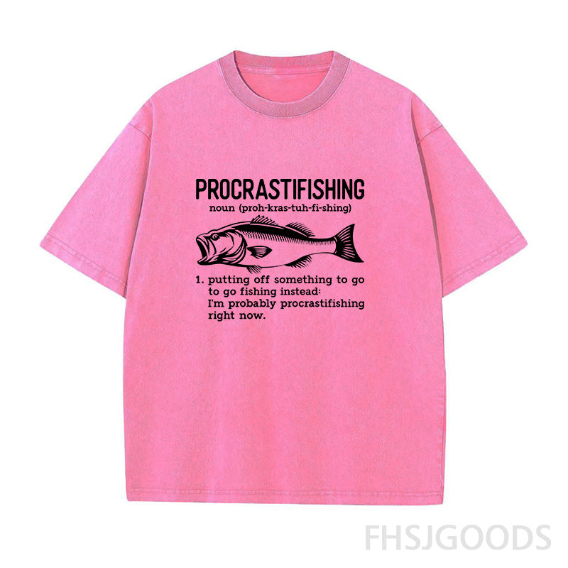 Procrastifishing Definition Unisex Distressed T-Shirt