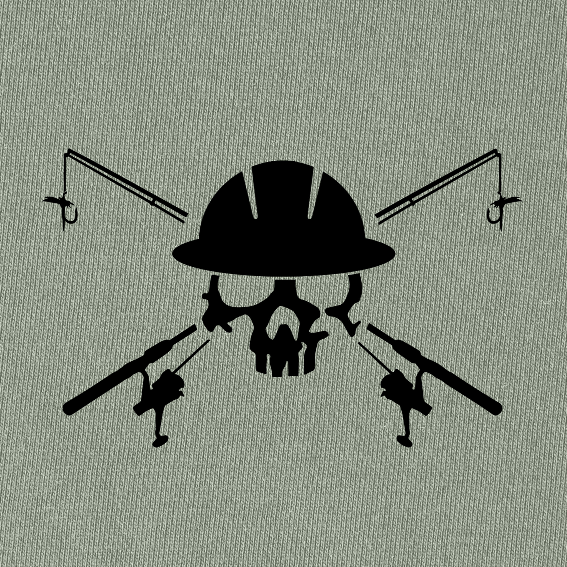 Fishing Skull and Poles T-Shirt