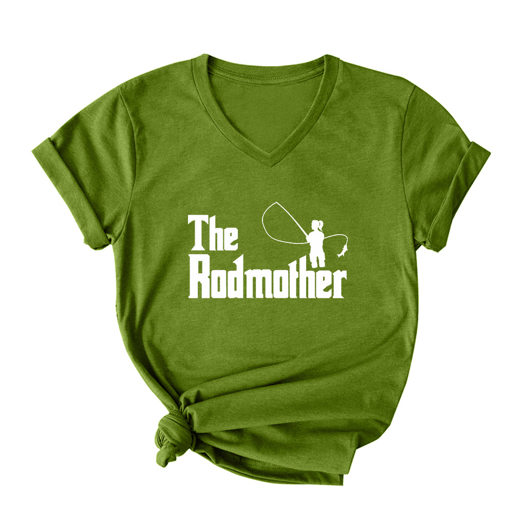 THE RODMOTHER V Neck T-Shirt for Women