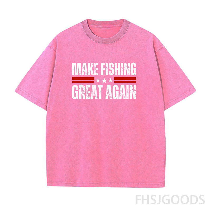 Make Fishing Great Again Unisex Distressed T-Shirt