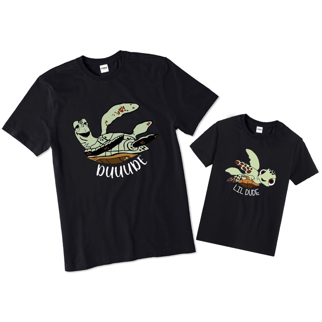 Duuude and Little Dude Matching T-shirts