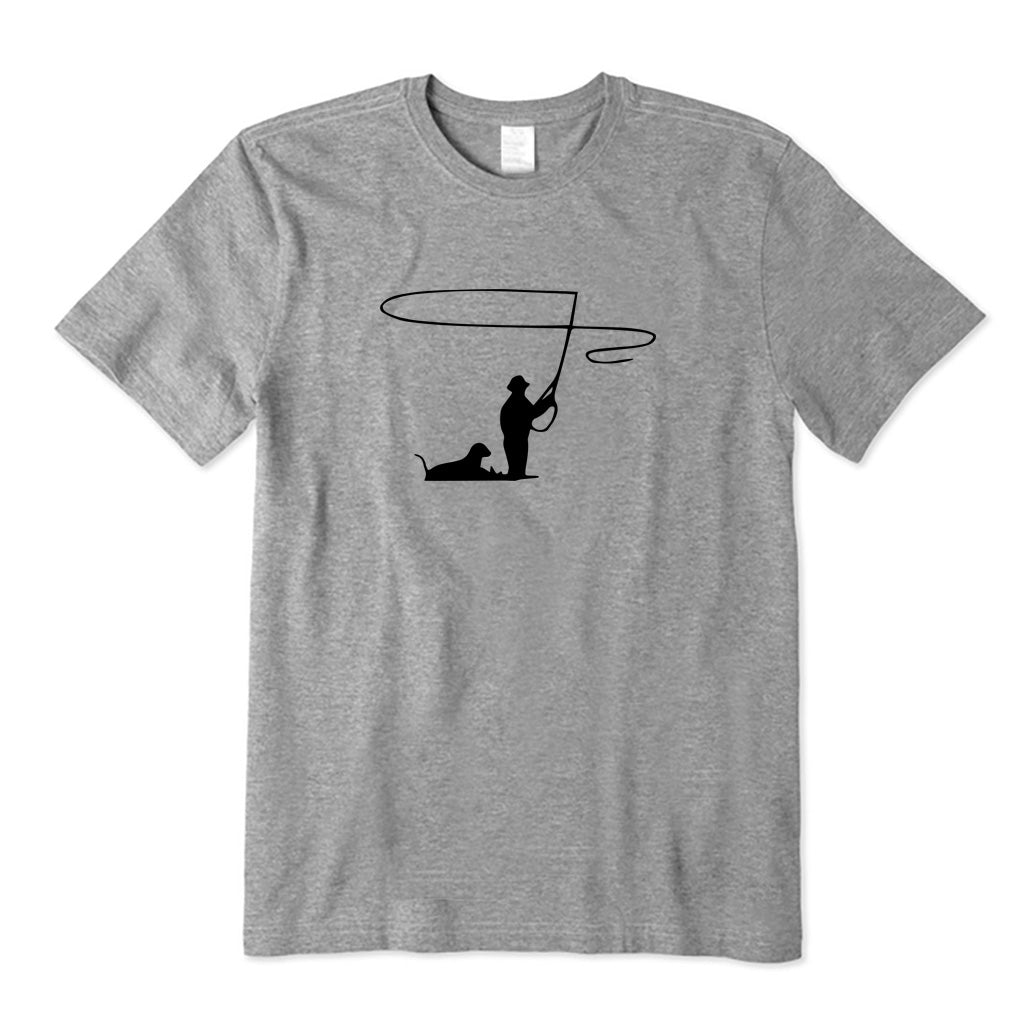 Fly Fishing with Dog T-Shirt