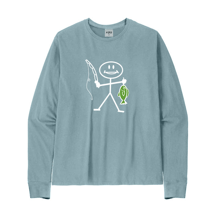Happy Fishing Long Sleeve T-Shirt