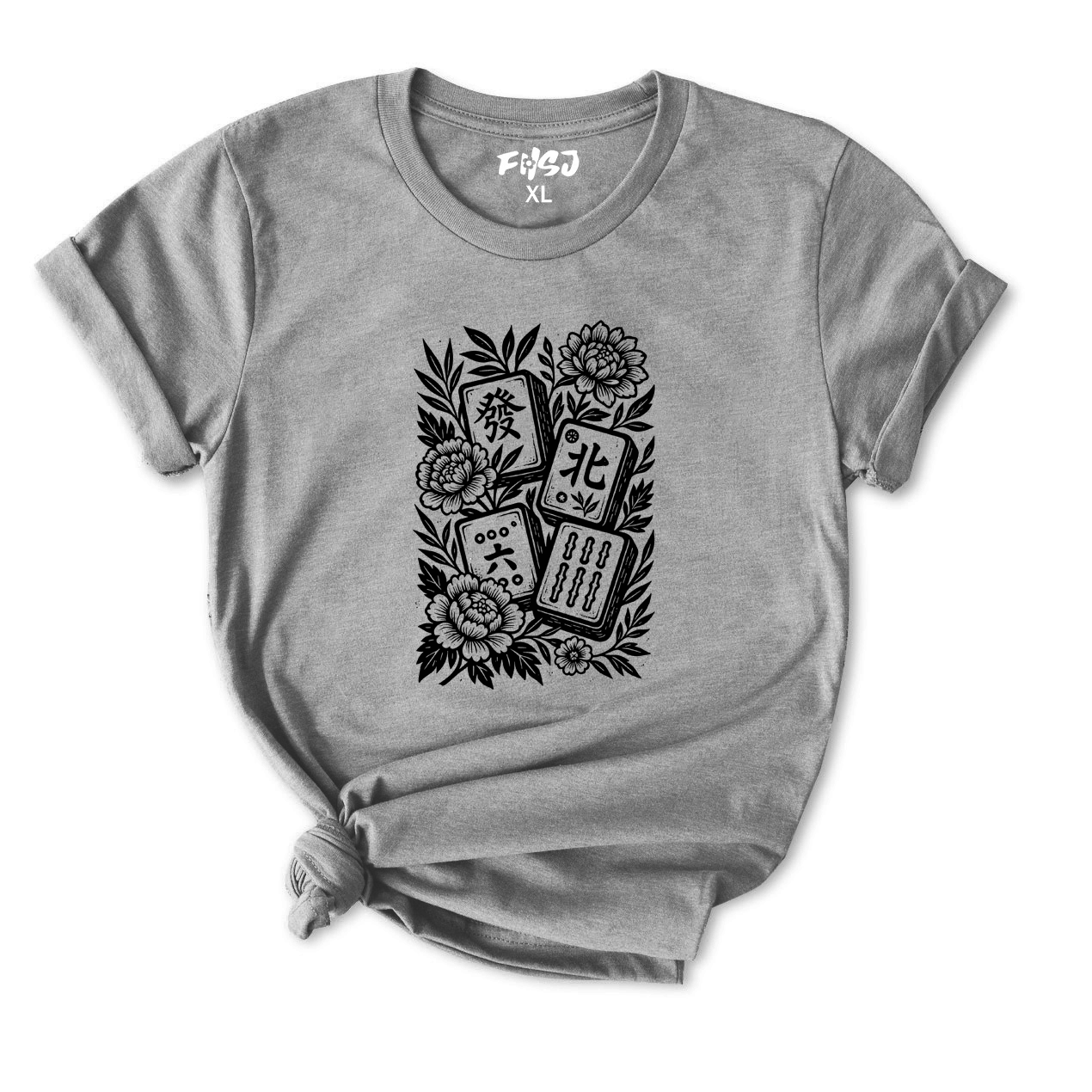 Floral Mahjong T-Shirt for Women
