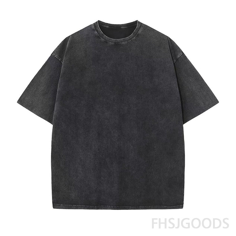 Solid Unisex Distressed T-Shirt