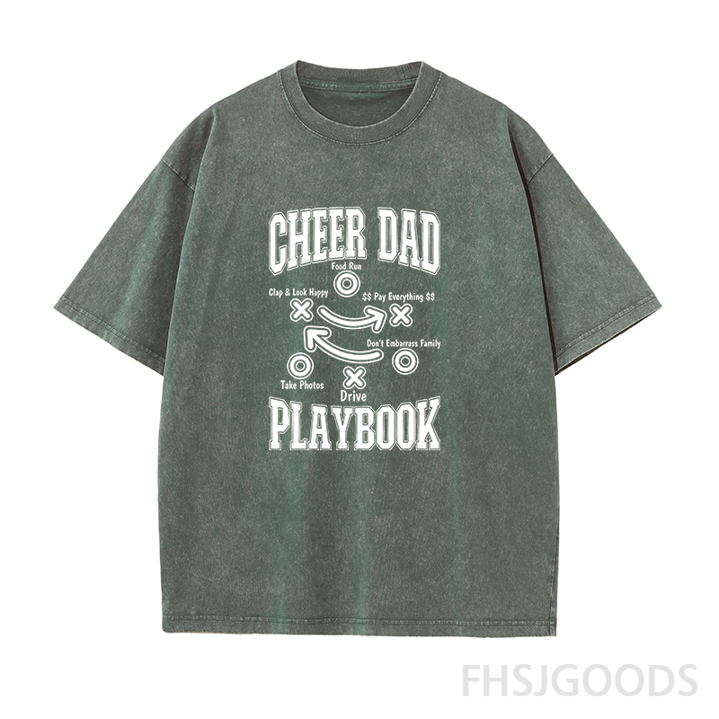 Cheer Dad Unisex Distressed T-Shirt