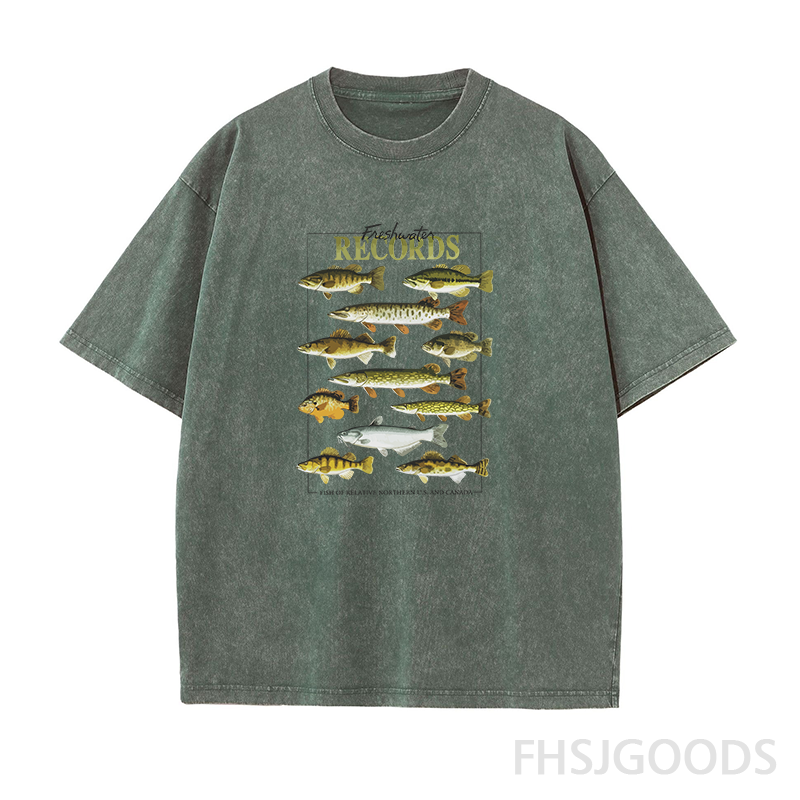 Freshwater Records Unisex Distressed T-Shirt