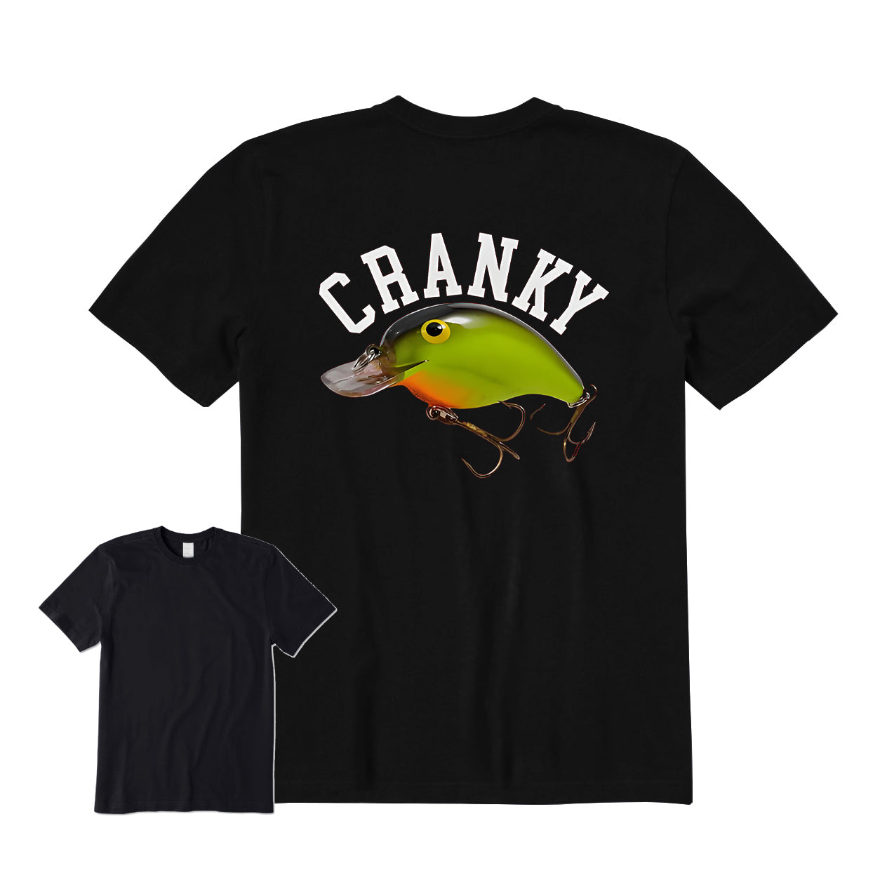 Cranky Crankbait Back Graphic T-Shirt