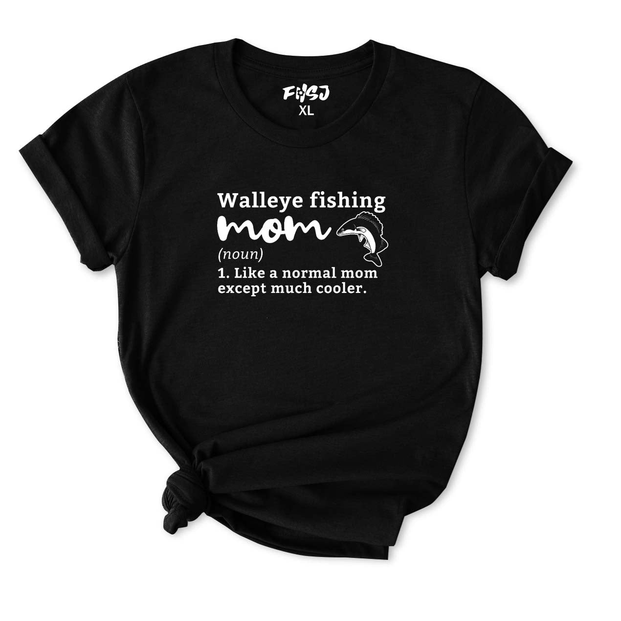 Walleye Fishing Mom Definition T-Shirt for Women