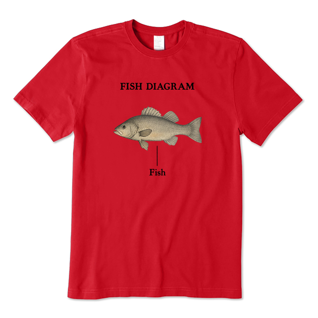 Fish Diagram T-shirt