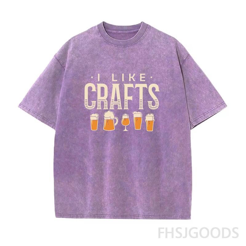 I Like Crafts Craft Beer Unisex Distressed T-Shirt