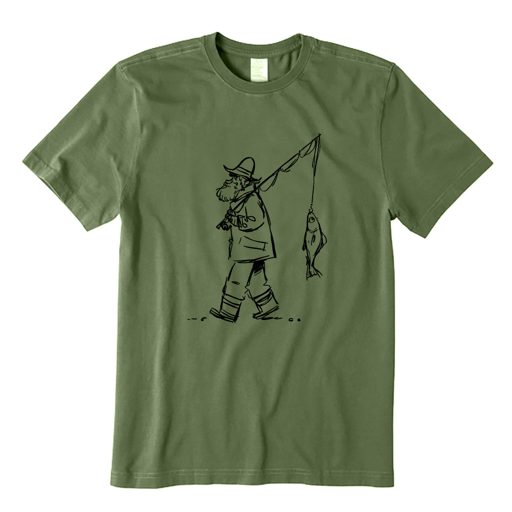 The Old Fisherman Caught A Fish T-Shirt