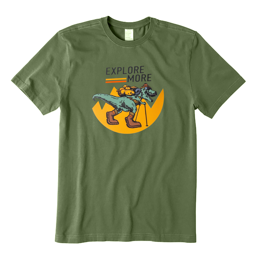Explore More T-Rex Hiking T-Shirt