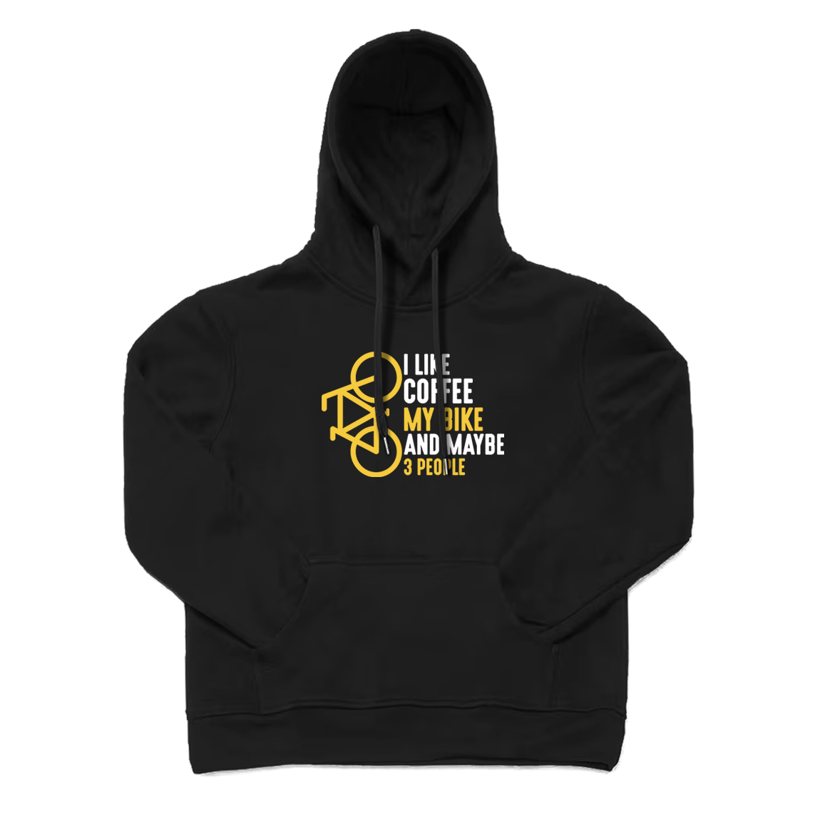 I Like Coffee My Bike and Maybe 3 People Hoodie