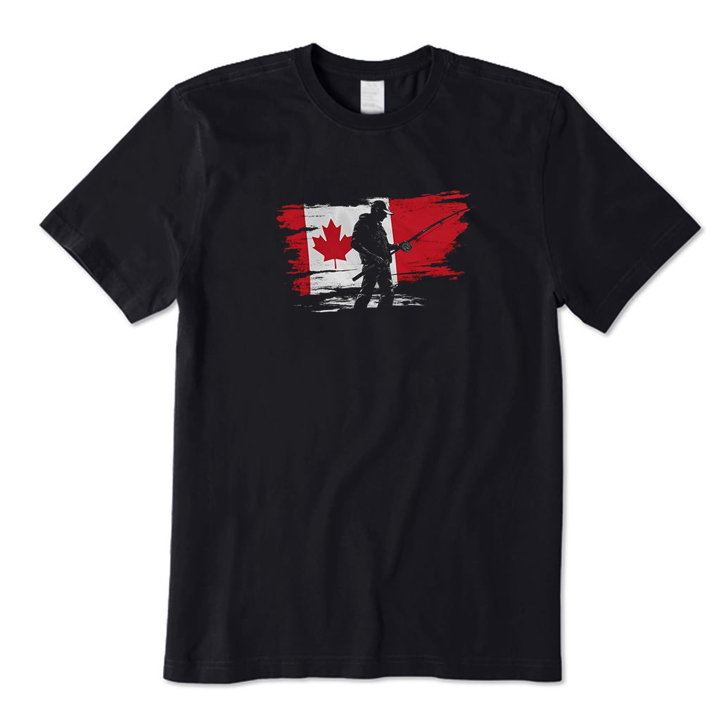 Canada Flag Fishing T-Shirt
