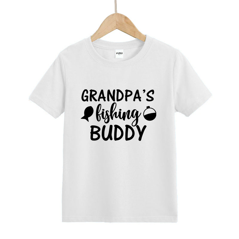 grandpa's fishing buddy Kid's T-Shirts