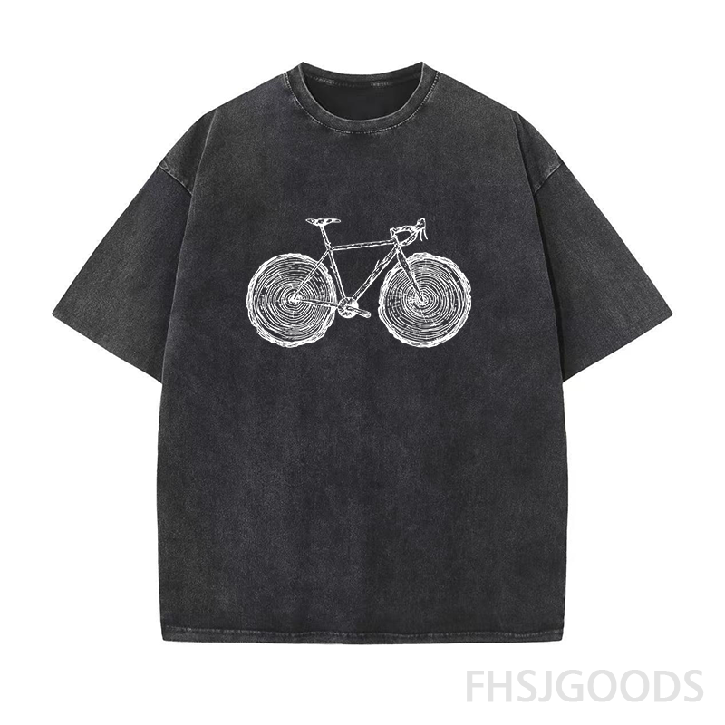 Cycling Unisex Distressed T-Shirt