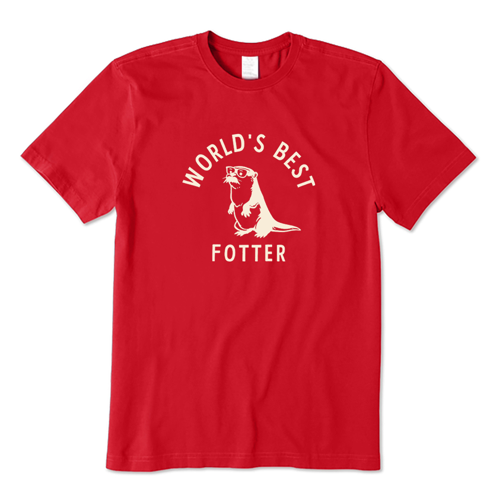 World's Best Fotter Otter Dad Pun T-shirt