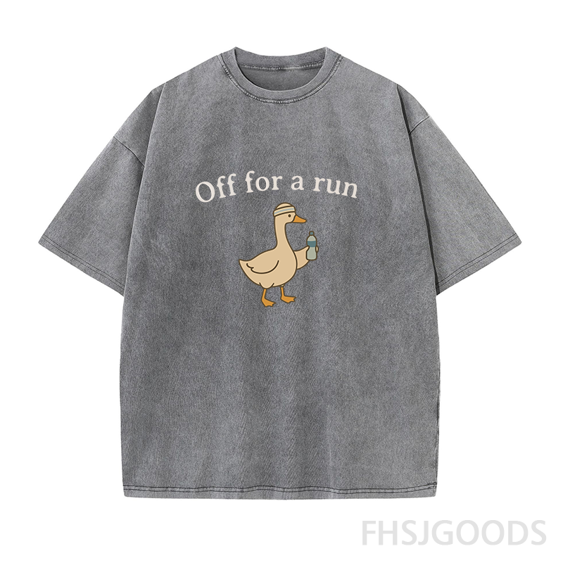 Off for A Run Unisex Distressed T-Shirt