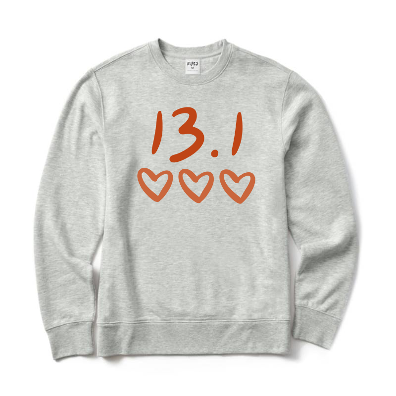 Half Marathon Runner Crewneck Sweatshirt