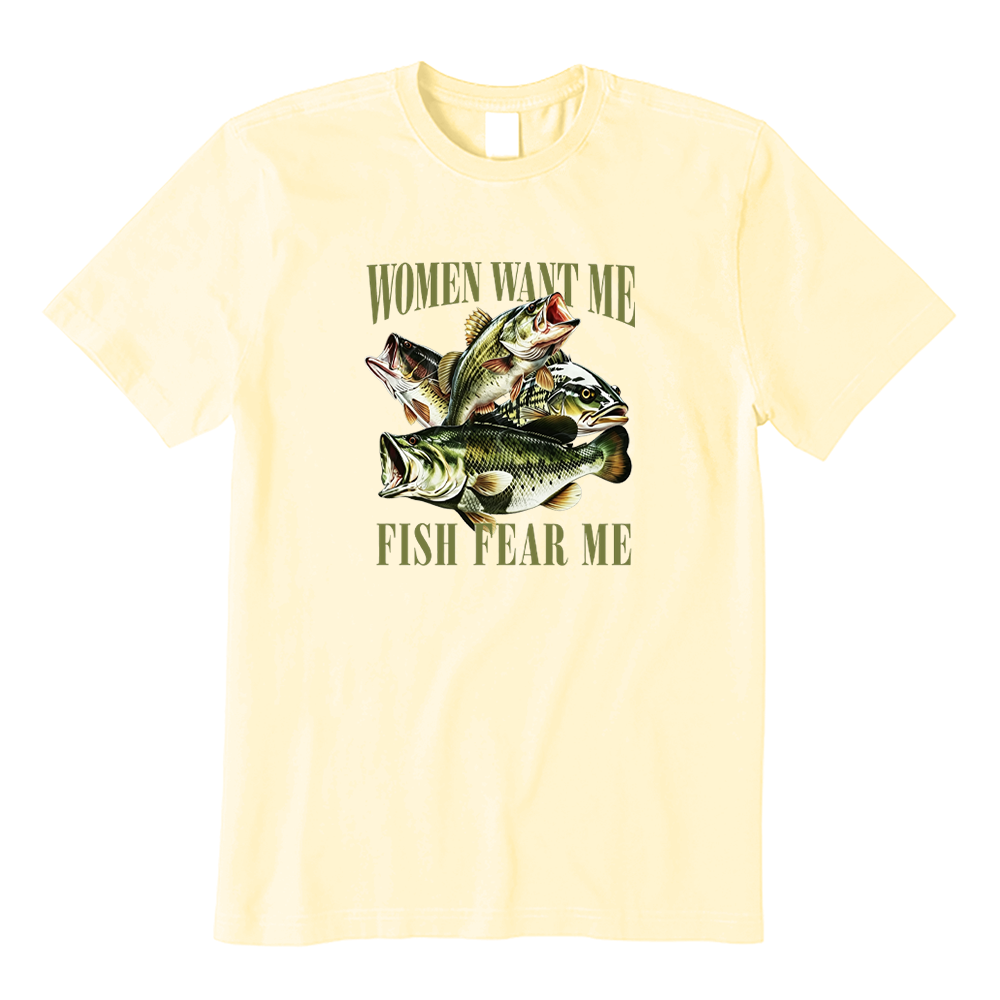 Women Want Me Fish Fear Me Funny Largemouth Bass T-shirt