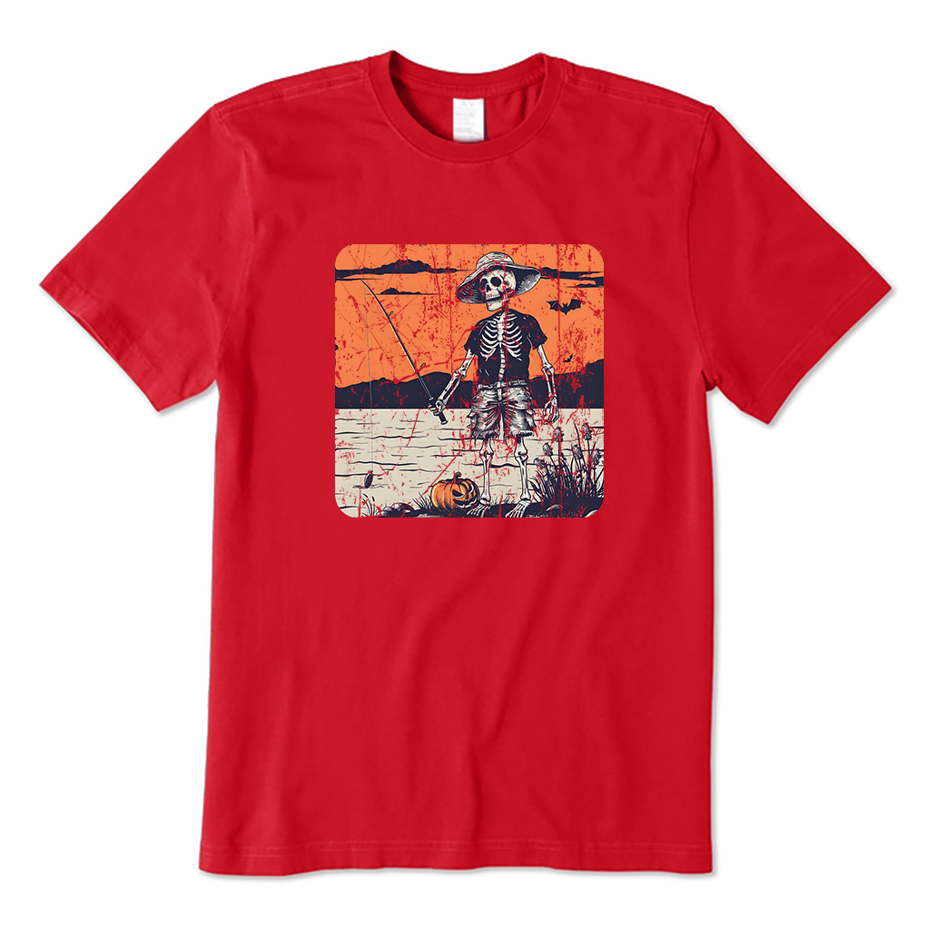 Skeleton Fishing T-Shirt