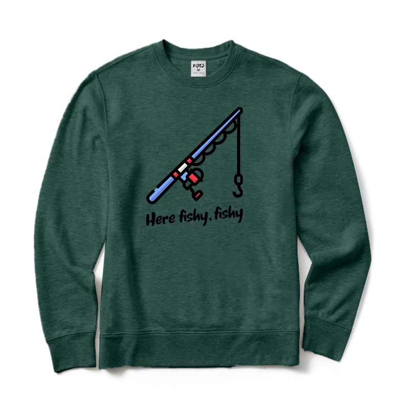 Here Fishy Crewneck Sweatshirt