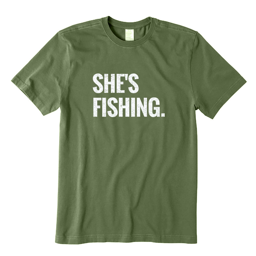She's Fishing T-Shirt