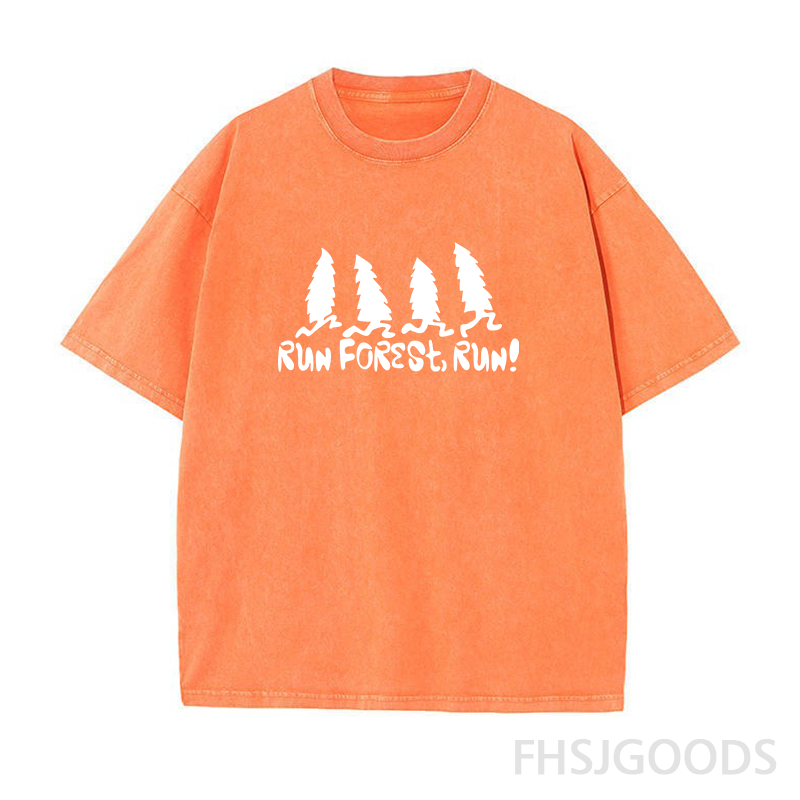 RUN FOREST RUN Unisex Distressed T-Shirt
