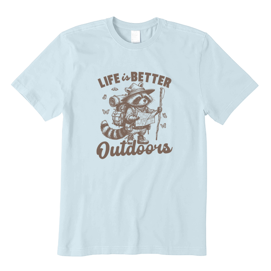 Raccoon Life Is Better Outdoors T-shirt