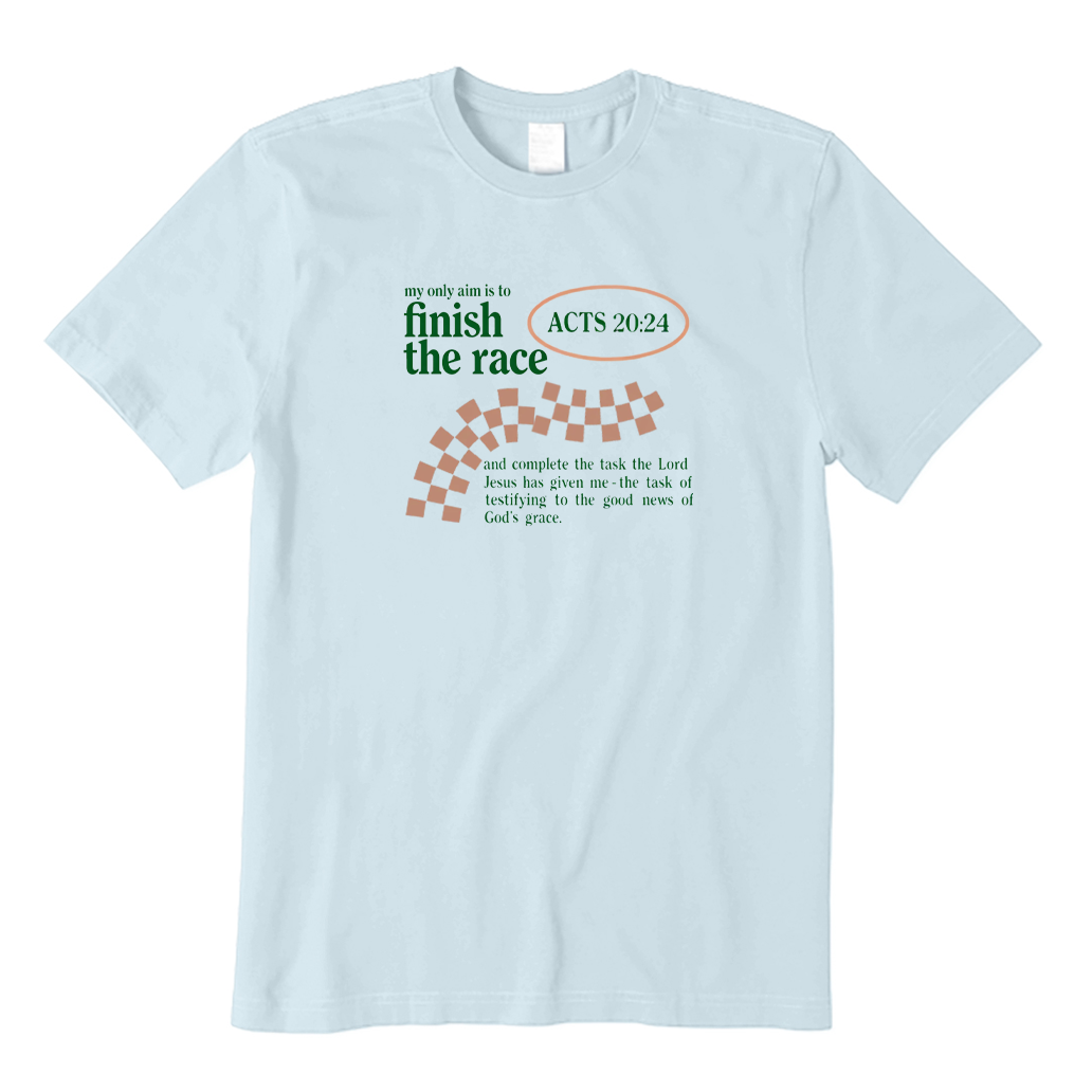 Finish The Race Acts 20:24 Bible Verse T-shirt