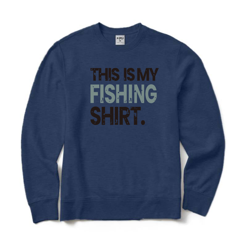 This Is My Fishing Shirt Crewneck Sweatshirt
