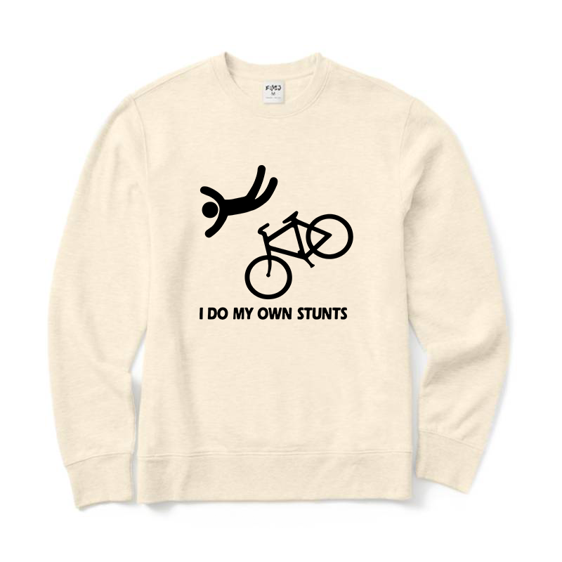 Funny Bike Stunt Crewneck Sweatshirt
